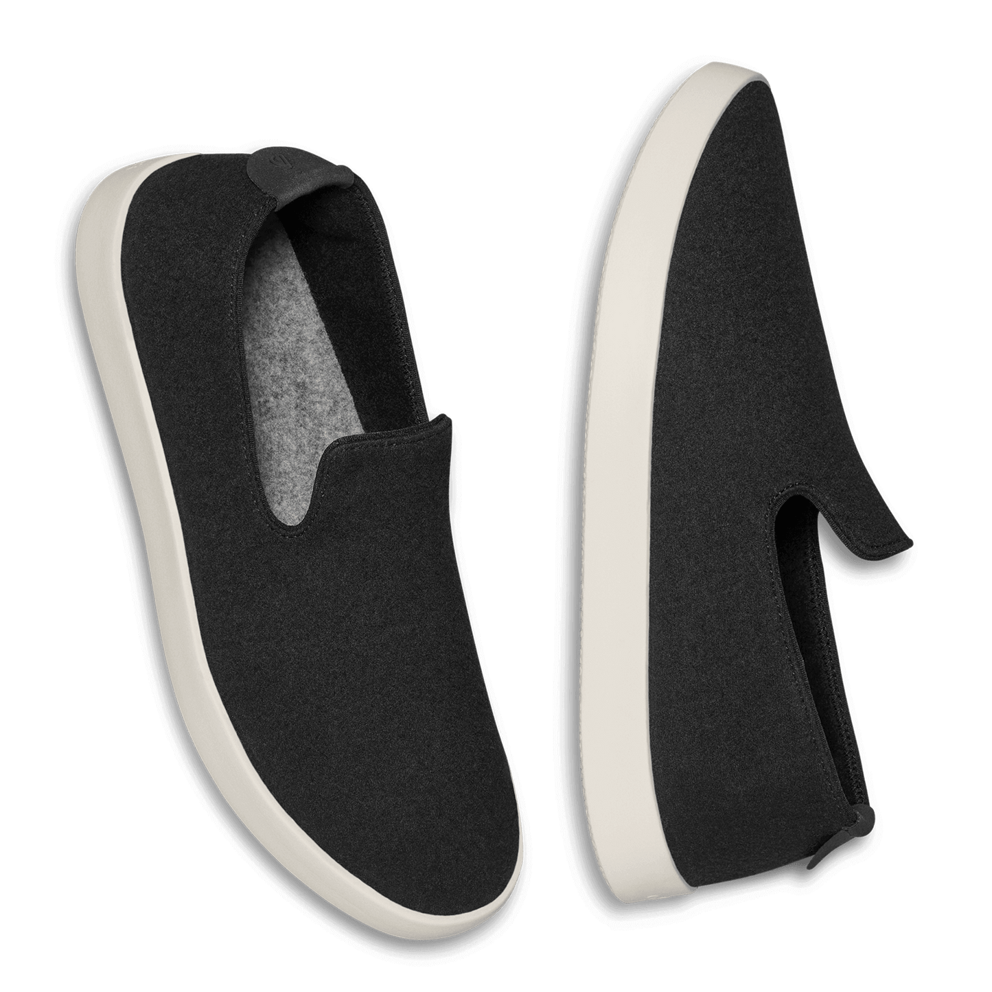 Men's Wool Lounger, True Black (Cream)