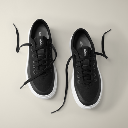 Women's Canvas Pipers, Natural Black (Blizzard)