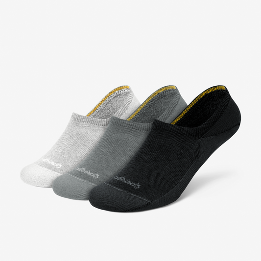 Unisex Anytime No Show Sock 3-Pack Blzz-Mdm Gry-Ntrl Blk