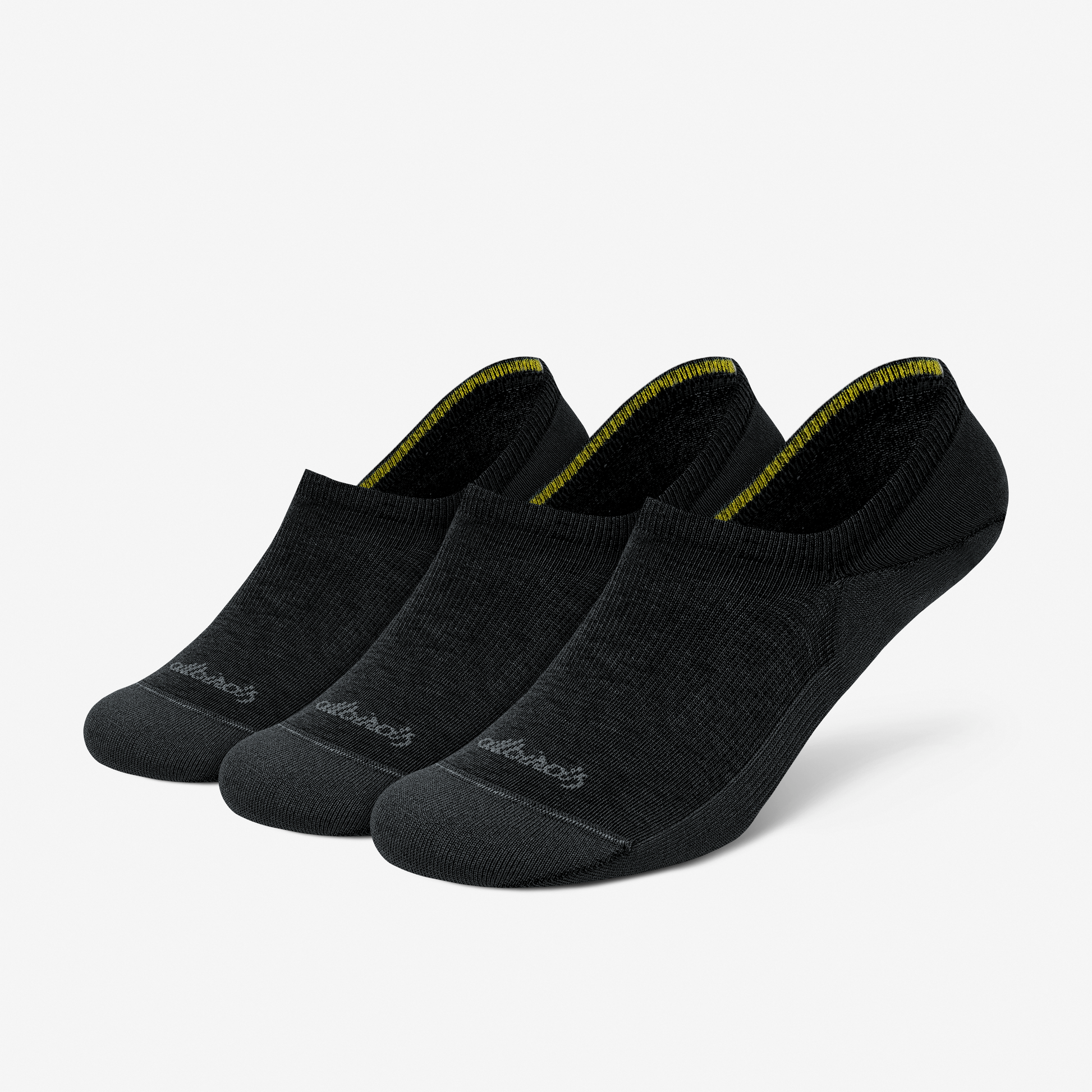 Unisex Anytime No Show Sock 3-Pack, Natural Black