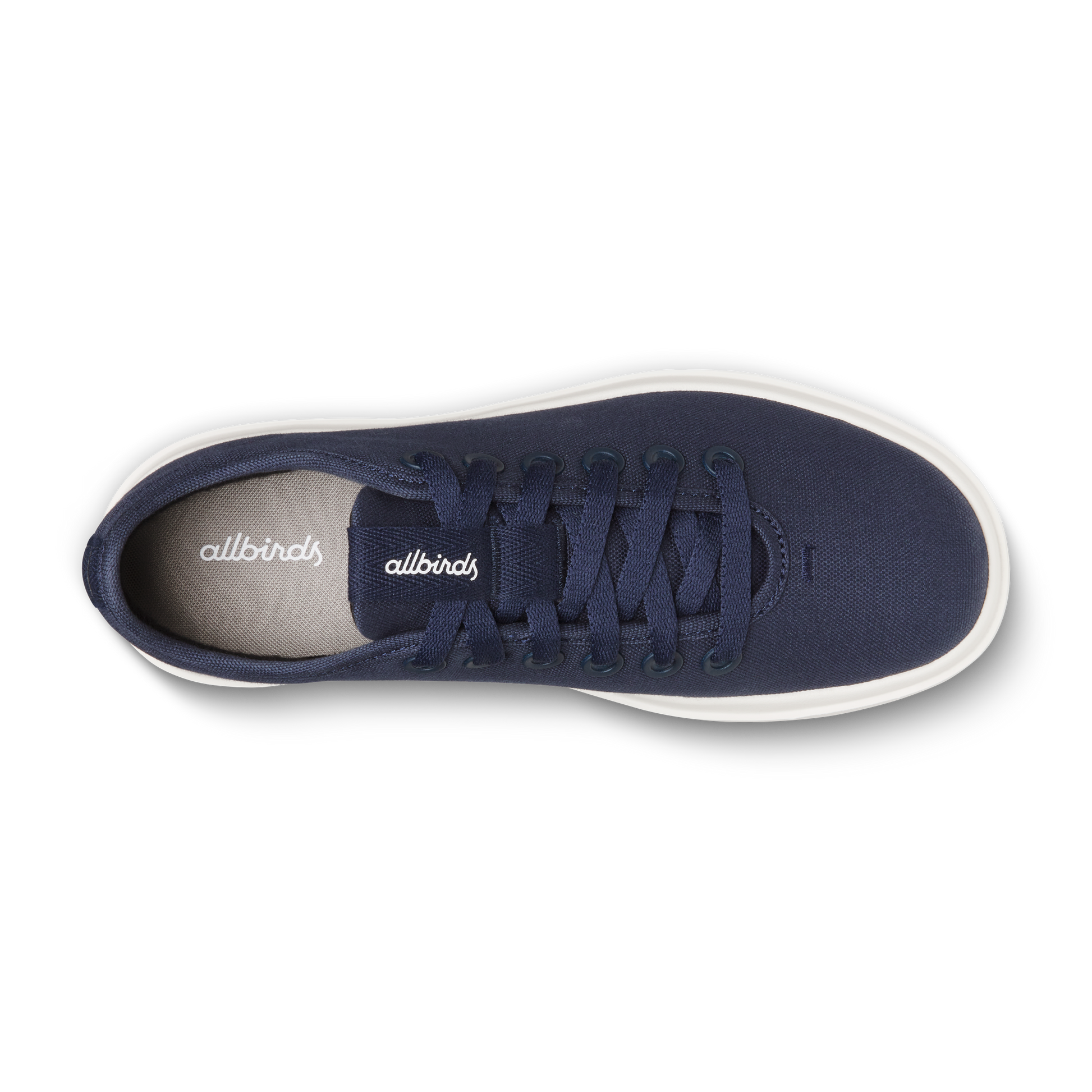 Men's Canvas Pipers, Deep Navy (Natural White)