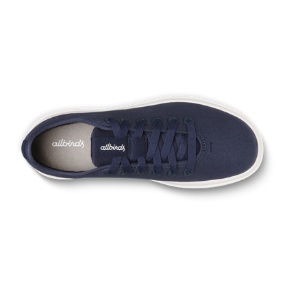 Men's Canvas Pipers, Deep Navy (Natural White)